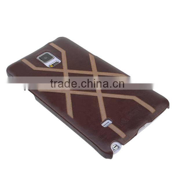 Brown Luxury Genuine Leather BackCover Case cover For Samsung Note 5, reliable partner
