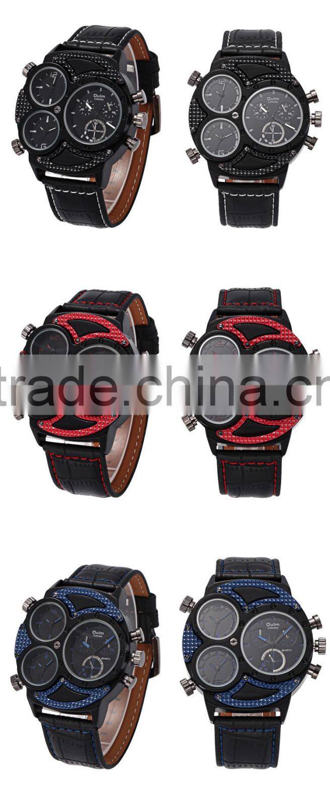 oulm collection watches, fashion 3 time watches, cool watches for teenagers