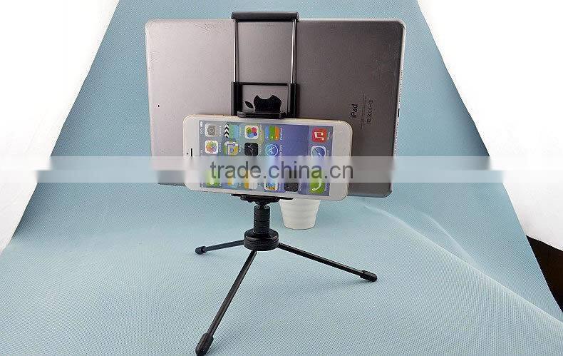 Retractable double arm holder smartphone tablet Camera Tripod Mount for iPhone 5/6/6s/6 plsu and iPad mini 1/2/3/4/5/air 2