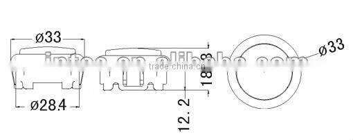30mm blue plastic arcade game machine push button electric pushbutton switch Momentary game rocker accessories