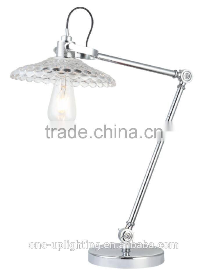 MT3184-CP LED GLASS TABLE LAMP