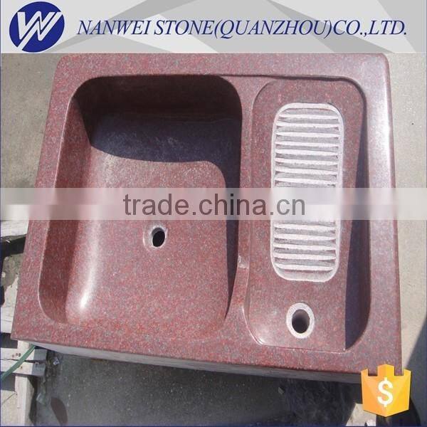 indian red great polished clothes deep basins sales in China factory Trade Assurance Supplier stone owner