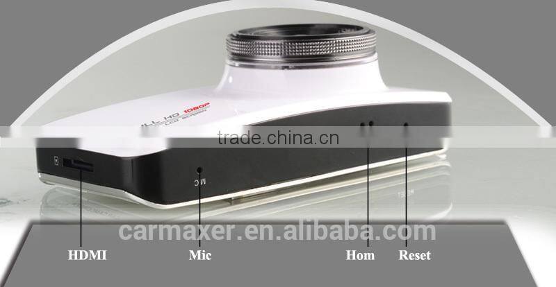 new fasion dual camera car black box car video camera recorder with gps