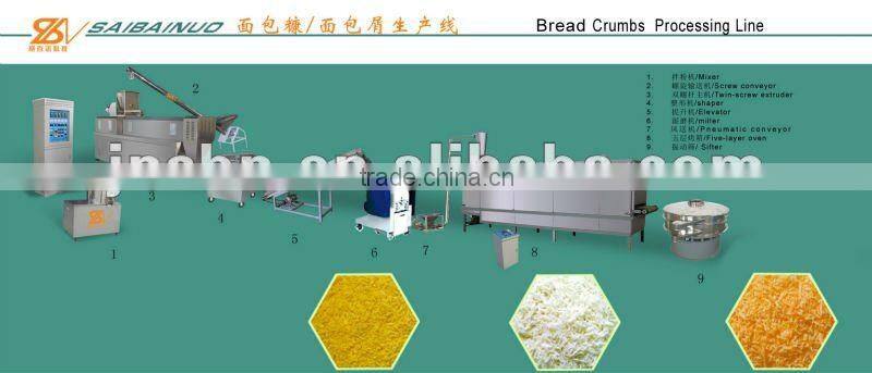 Widely used hot sale automatic bread crumb plant/processing line