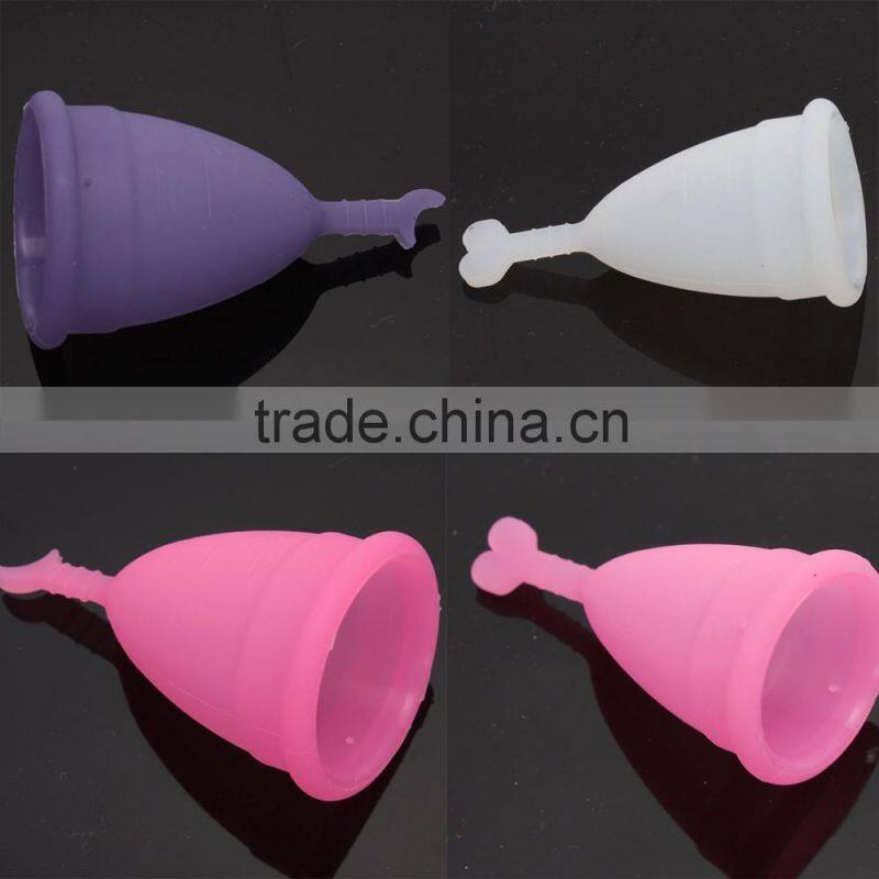 100% Medical Grade Silicone Menstrual Cup Health Soft Cup Menstruation For Lady