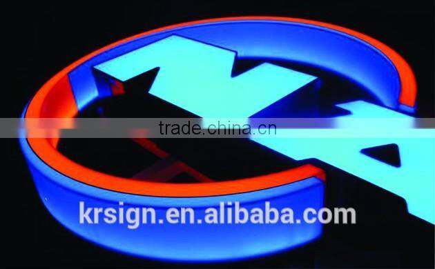 Advertising Display Backlit LED letter sign outdoor wall lights