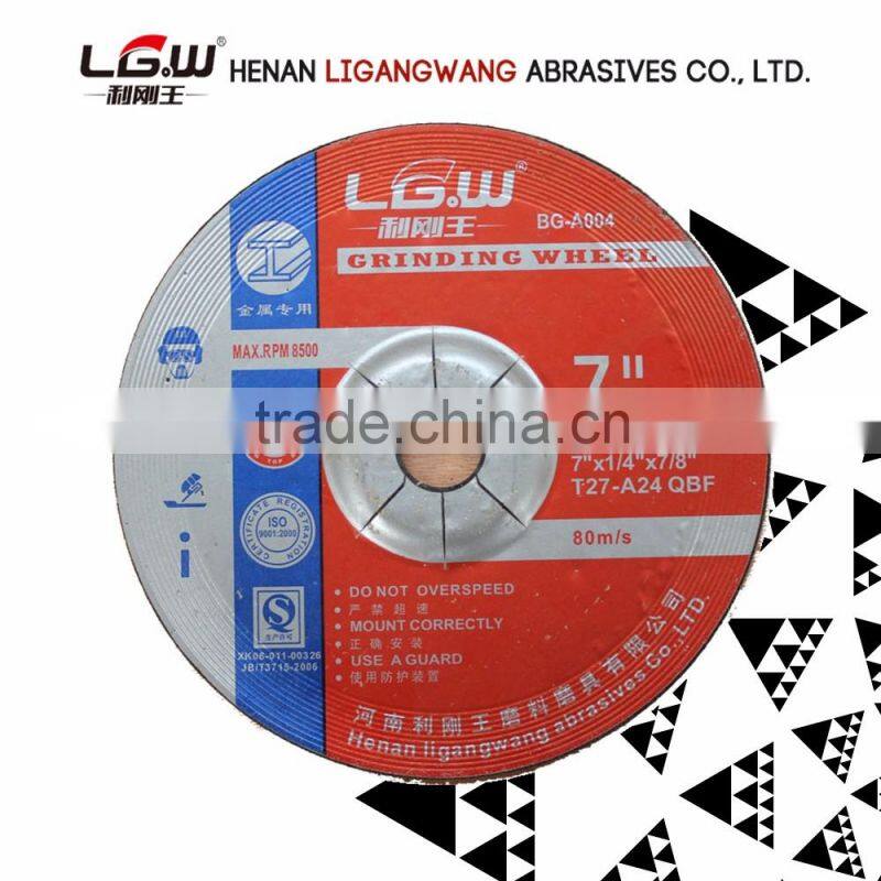 416 LIGANGWANG ABRASIVE 180*6*22 A GRADE abrasive grinding disc