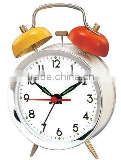 3.5 inches colorful metal case mechanical alarm clock
