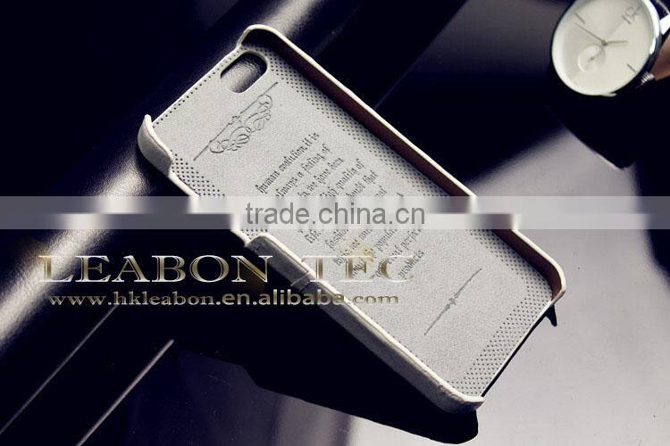 top grade leather case for iphone 5 with card slot, back phone case, newest desing mobile case