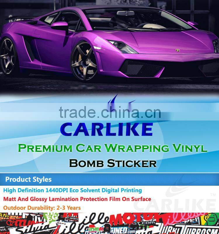 HD-109 CARLIKE Trade Assurance Car Wrapping Vinyl Sticker Bomb