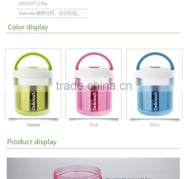 good quality cheap price hot sale colorful insulated stainless steel bento box/food lunch box with hole for student