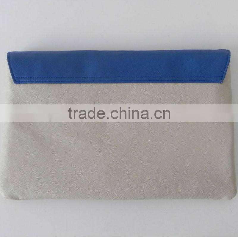 Latest Top Quality Ladies Plain Buckle Genuine Leather Clutch Bag