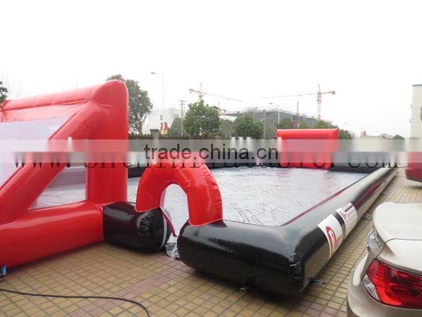 20*10*2.5m inflatable soap soccer field/ football pitch