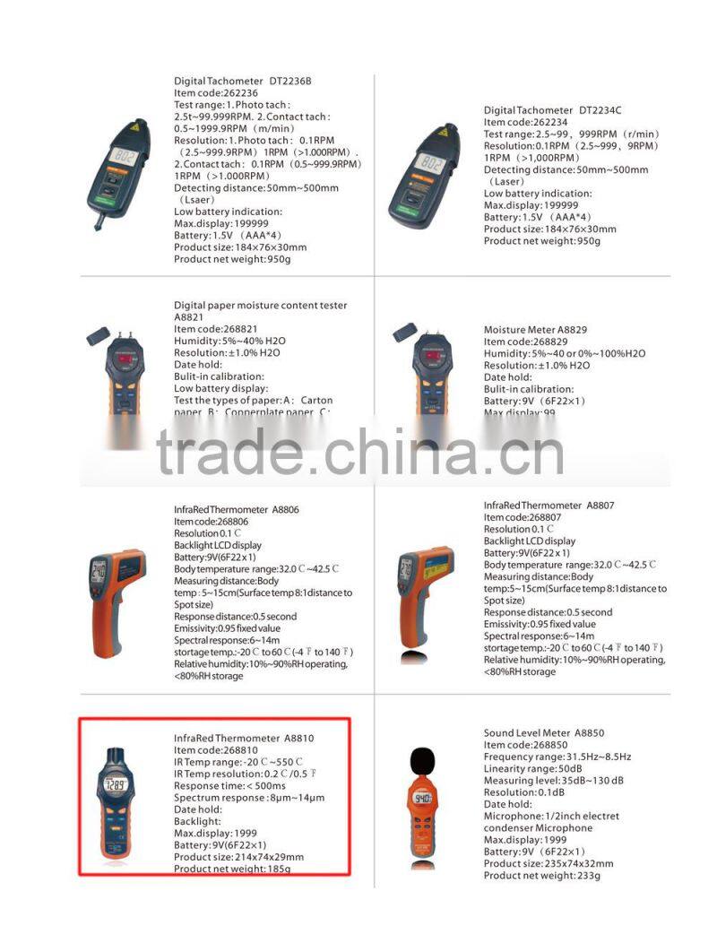 Electronic InfraRed Thermometer A8810