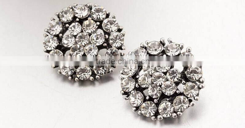 hot sale crystal rhinestone button,Matel crystal dress button,rhinestone coat button