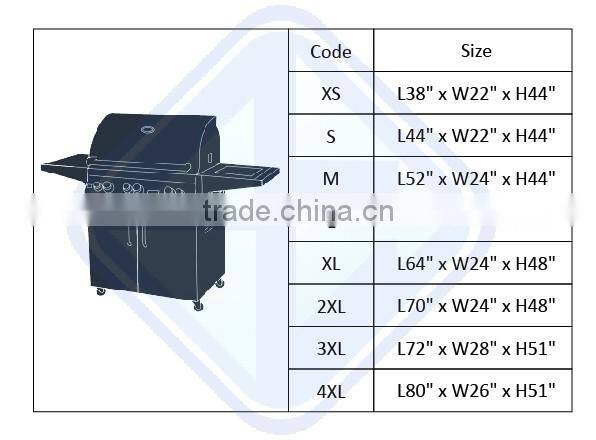 Colorful decorative bbq cover bbq cover