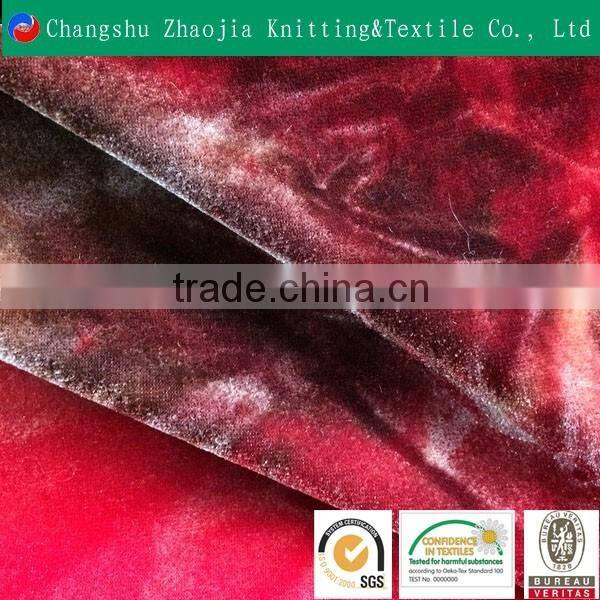 China manufacturer tie dye lycra stretch polyester woven fabric 4 way stretch fabric for home textile, cloths ZJ016