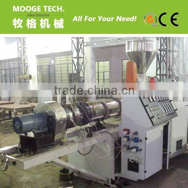 conic twin screw PVC extruder
