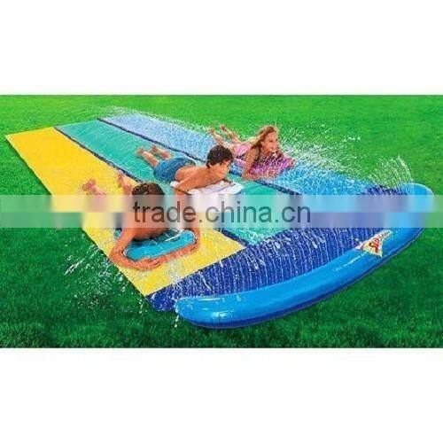 double lane kids inflatable slip n slide