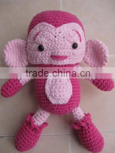 Cute handmade crochet monkey toys for baby kids and children
