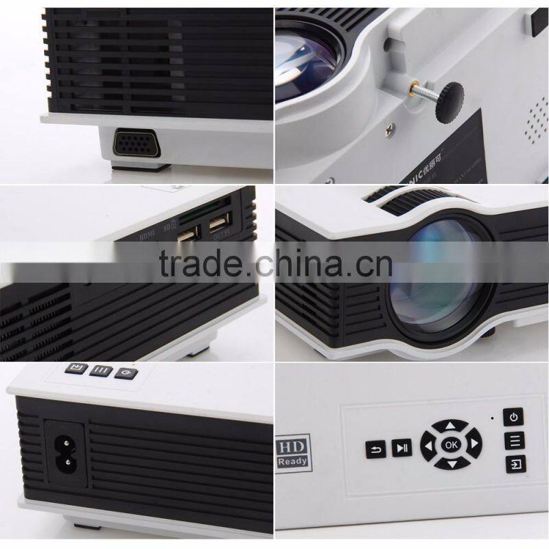 Upgrade UC40+ 800 Lumens Pro Mini Portable LCD LED Home Theater Cinema Game Projector