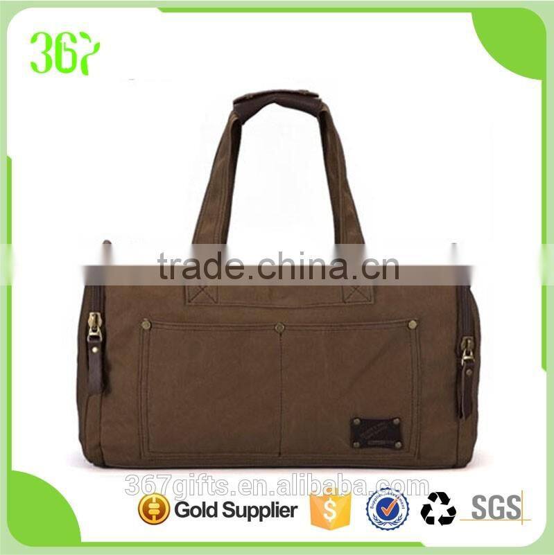 Classical Design Vintage Canvas Washing Tote Bag Travel Bag