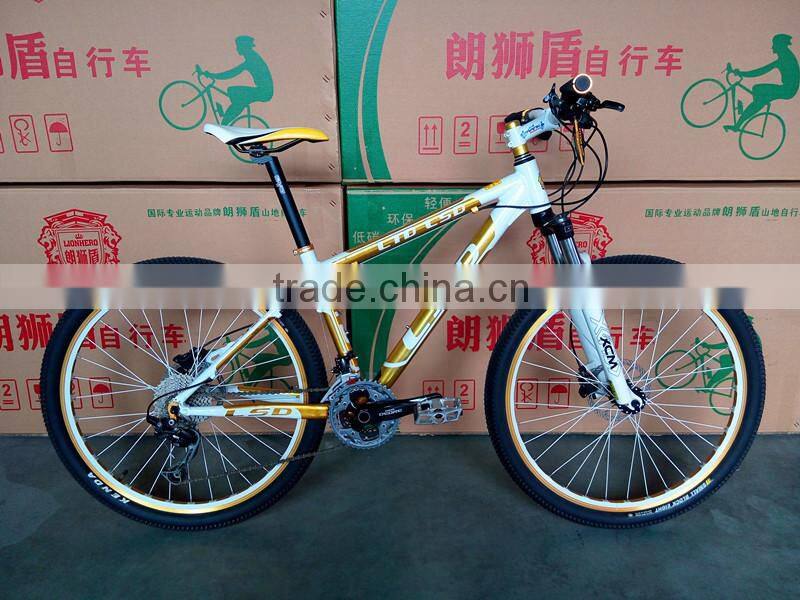 26 inch suspension 24speeds mountain bike with alloy aluminium material