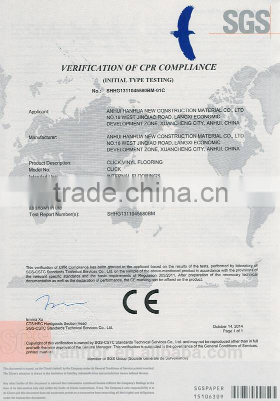 self adhesive vinyl flooring, wood grain loose lay vinyl floor, heavy duty vinyl flooring