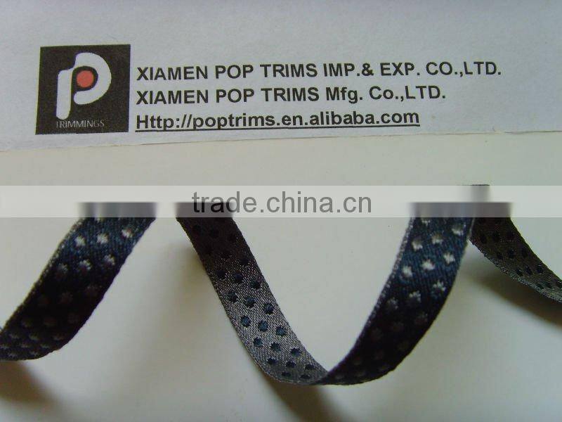 dots woven jacquard ribbon