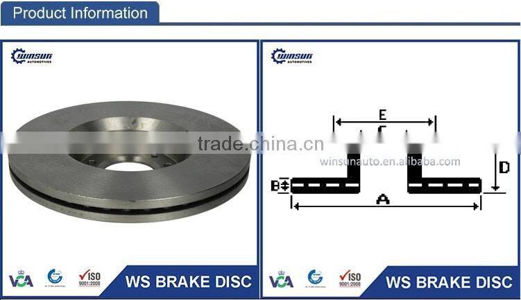 424992 1815203734 Ceramic Brake Disc Rotor Used for Peugeot Citroen Auto