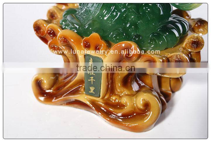 Resin Jade Chinese luckly horse ,Fengshui Horse ,Money horse