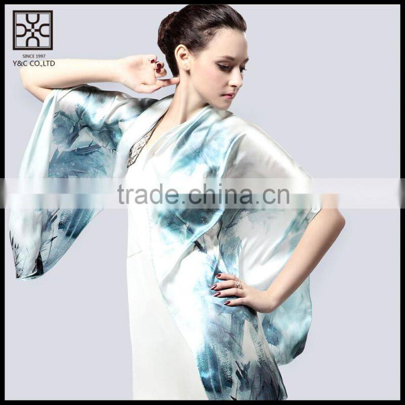 New Design 100% Silk Digital Printed Scarf