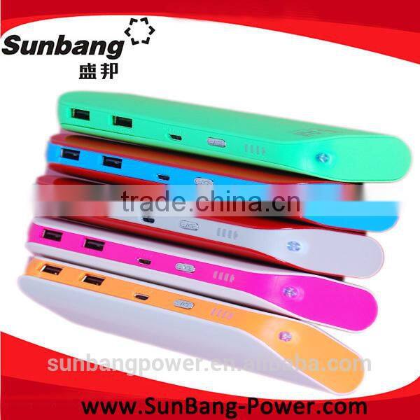 alibaba express double USB output 10000mah power banks for mobile phone