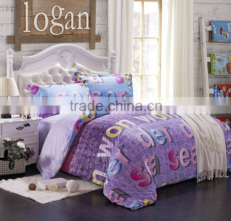 Fancy flower printed Duvet Cover With Pillow Case 3D Bedding Set Quilt Cover Single Double King