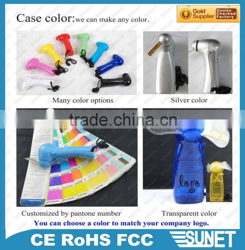 SUNJET 2016 promotional gift electric glow self programmable led message fan