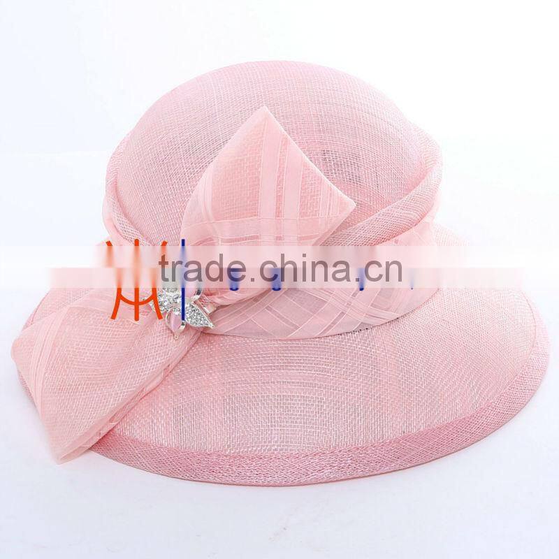 full brim hard hat/philippine sinamay/sinamay base