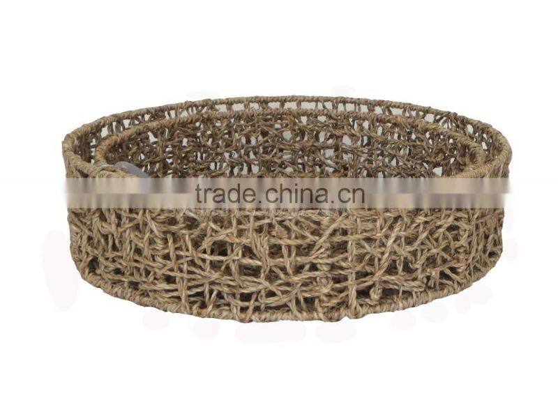 Seagrass netted towel trays handmade with very good price