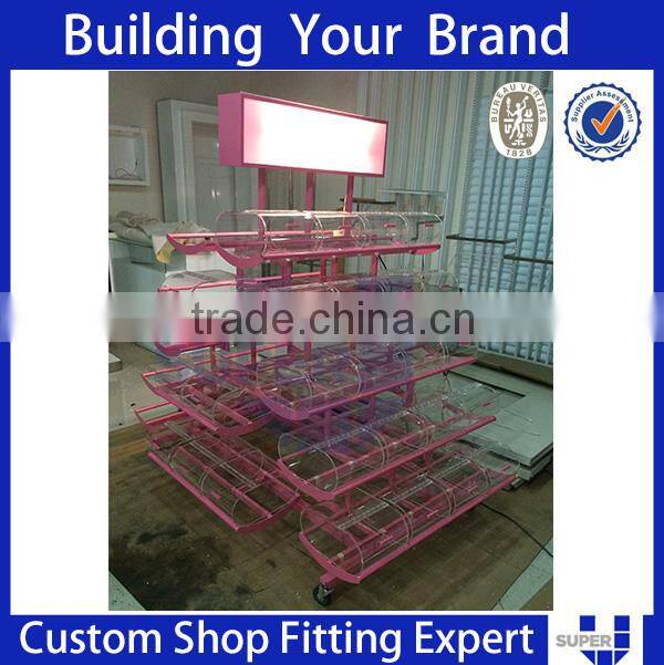 heavy duty rotating display stand turntable acrylic showcases for candy