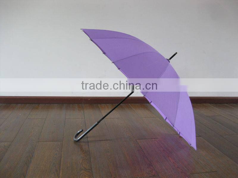 16 ribs fiberglass frame rainbow umbrella,64CM*16K promotion Straight umbrella