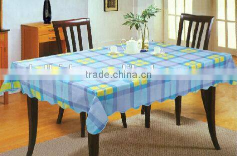 Vinyl tablecloth, printed thick and good quality table cloth, with flannel backing