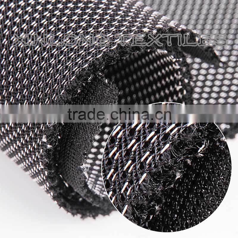 100% polyester rayon sandwich artificial silk air mesh