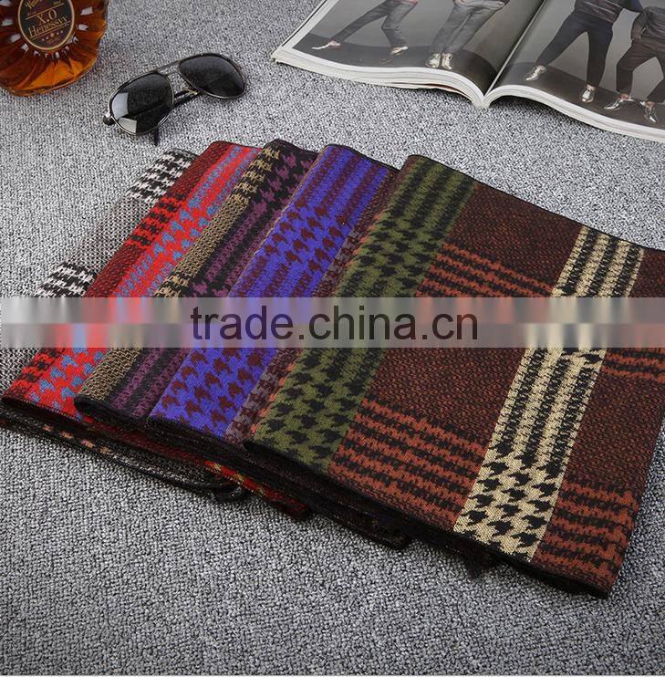 New Men's Scarf Winter Warm Scarve Business Men's Soft Cotton Shawl