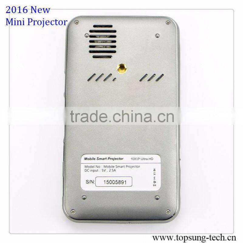 New Arrival HD 1080P pocket mini projector for mobile phone 16G RAM Home theator (Lechance)