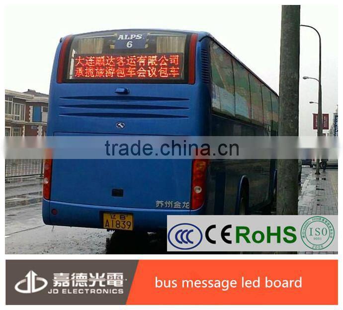 xxx bus video led open sign bus/car led moving message display