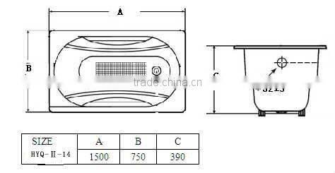 Classical cast iron bathtub manufacturers