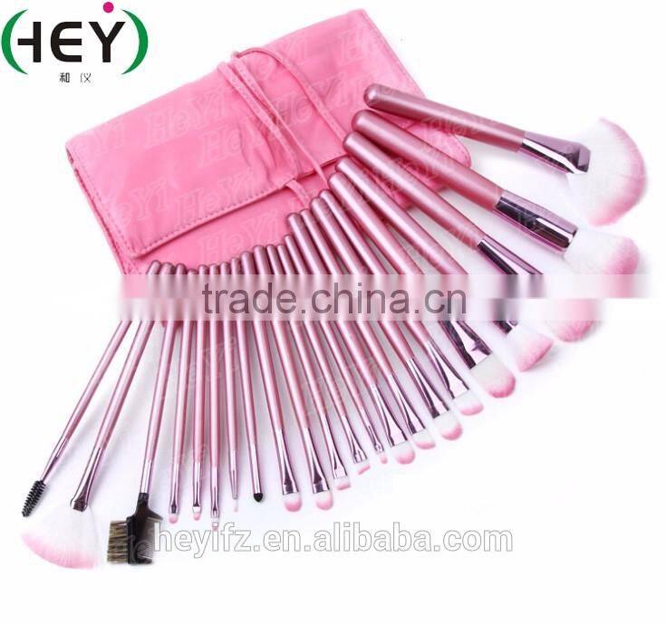 Best Seller Synthetic Hair Professional Rose Gold 21PC Makeup Brush Set With PU Bag