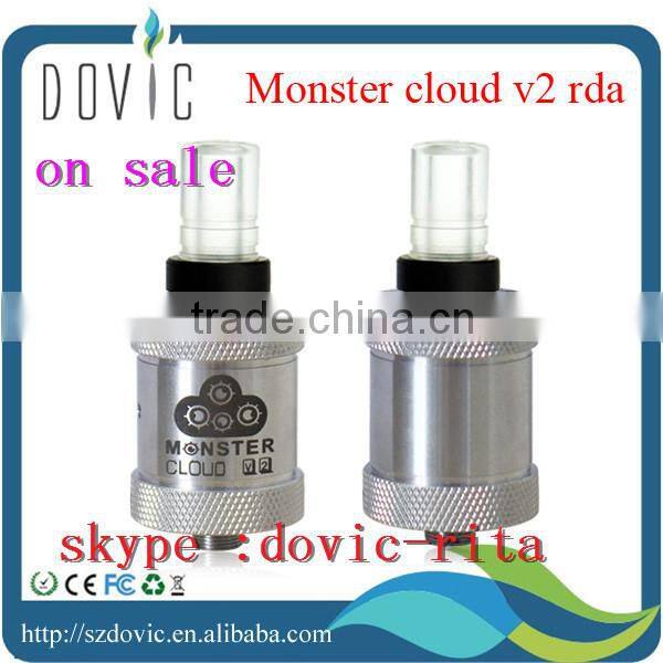 Paypal acceptable !!! high quality e cig atomizer rba monster atomizer wholesale