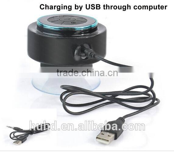 New Product Wireless Portable Speaker Waterproof Shower Speaker With Suction Cup