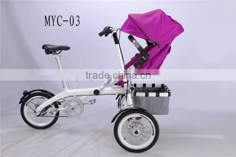 2016 hot baby products mother and baby stroller bike with big wheels
