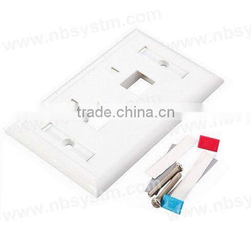 Face Plate 2 port, size:70x115mm